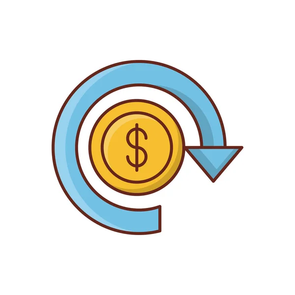 Currency Reload Vector Illustration Transparent Background Premium Quality Symbols Vector — Vector de stock