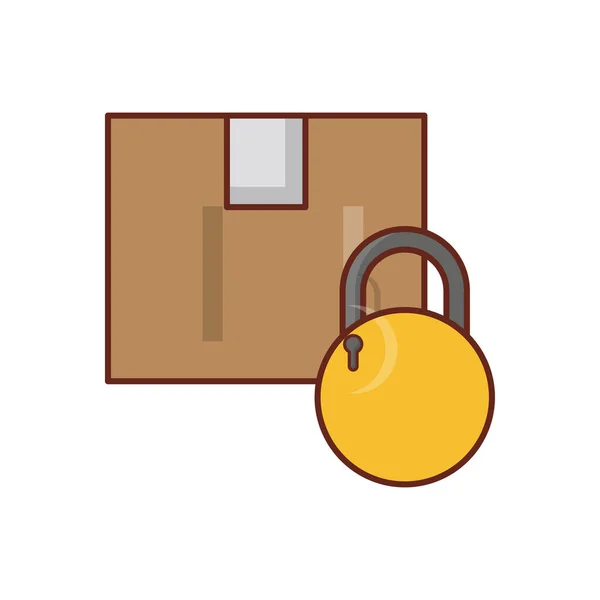 Lock Vector Illustration Transparent Background Premium Quality Symbols Vector Line — Vector de stock