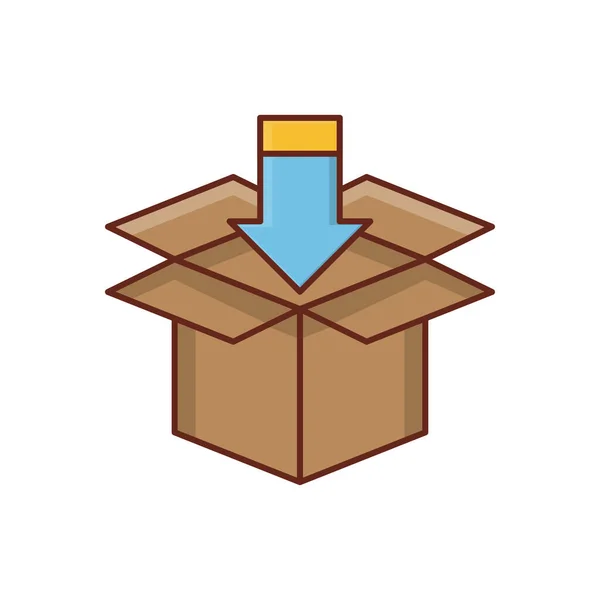 Parcel Vector Illustration Transparent Background Premium Quality Symbols Vector Line — Stock vektor