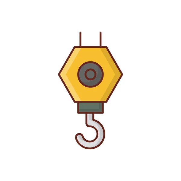 Crane Hook Vector Illustration Transparent Background Premium Quality Symbols Vector — стоковый вектор