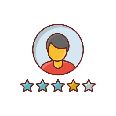 Şeffaf bir arkaplanda profil vektör çizimi. Konsept ve grafik tasarım için birinci sınıf kalite semboller.. 