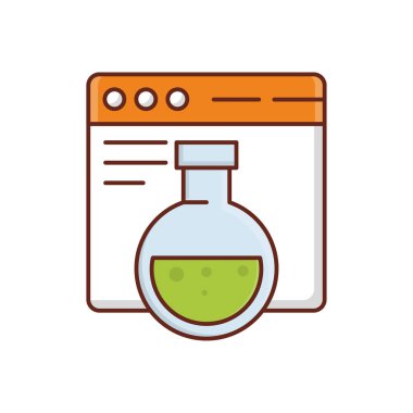 Şeffaf bir arkaplan üzerinde tarayıcı vektör çizimi. Konsept ve grafik tasarımı için birinci sınıf kalite semboller..