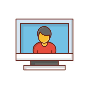 Şeffaf bir arkaplan üzerinde kullanıcı vektör çizimi. Konsept ve grafik tasarım için birinci sınıf kalite semboller.. 