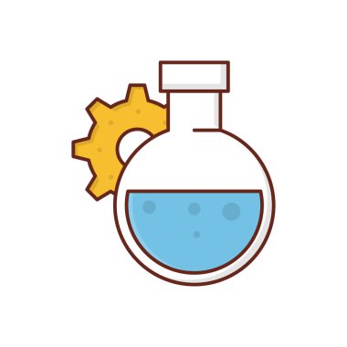 Şeffaf bir arkaplan üzerinde vektör illüstrasyonunu ayarlıyor. Konsept ve grafik tasarım için vektör çizgisi düz simgesi.