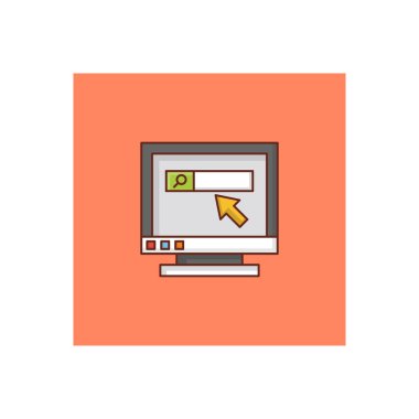 Şeffaf bir arkaplan üzerinde tarayıcı vektör çizimi. Konsept ve grafik tasarımı için birinci sınıf kalite semboller.. 