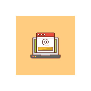 Şeffaf bir arkaplan üzerinde e-posta vektör çizimi. Konsept ve grafik tasarımı için birinci sınıf kalite semboller..