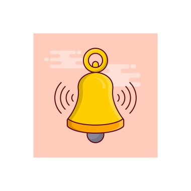 Şeffaf bir arkaplan üzerinde okul çan çizimi çizimi. Konsept ve grafik tasarım için vektör çizgisi düz simgesi. 