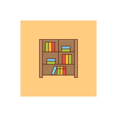 Saydam bir arkaplan üzerindeki kütüphane vektör çizimi. Konsept ve grafik tasarımı için birinci sınıf kalite semboller.. 