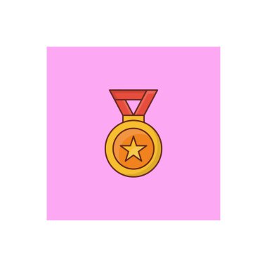 Şeffaf bir arkaplan üzerinde rozet vektör çizimi. Konsept ve grafik tasarım için mükemmel kalite semboller.. 