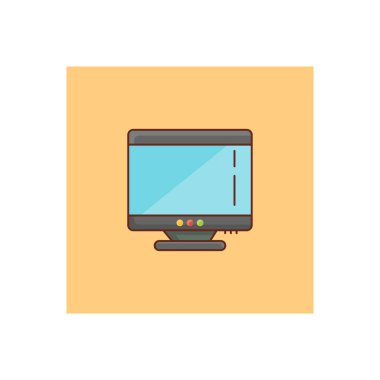 Şeffaf bir arkaplan üzerinde masaüstü vektör illüstrasyonu. Konsept ve grafik tasarımı için birinci sınıf kalite semboller.. 