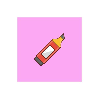 Şeffaf bir arkaplan üzerinde işaretleyici vektör çizimi. Konsept ve grafik tasarım için mükemmel kalite semboller.. 