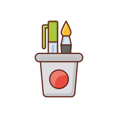 Saydam bir arkaplan üzerinde kalem vektör çizimi. Konsept ve grafik tasarımı için birinci sınıf kalite semboller.. 