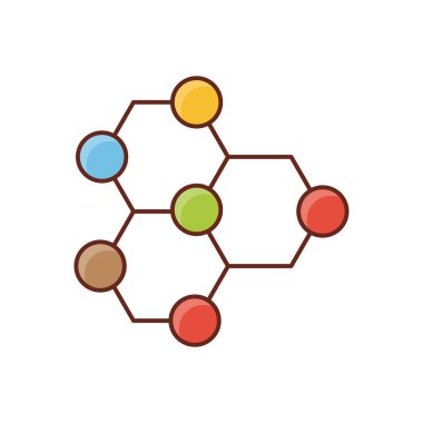 Şeffaf bir arkaplan üzerindeki vektör illüstrasyonunu bağlar. Konsept ve grafik tasarım için birinci sınıf kalite semboller.. 