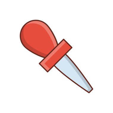 Şeffaf bir arkaplan üzerinde damlatıcı vektör çizimi. Konsept ve grafik tasarım için vektör çizgisi düz simgesi.