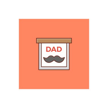 Şeffaf bir arkaplanda bıyık vektör çizimi. Konsept ve grafik tasarım için vektör çizgisi düz simgesi.