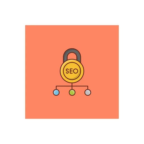 Lock Connection Vector Illustration Transparent Background Premium Quality Symbols Vector — Stockvector