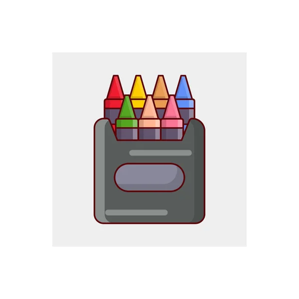 Colors Pencil Vector Illustration Transparent Background Premium Quality Symbols Vector — Stock Vector