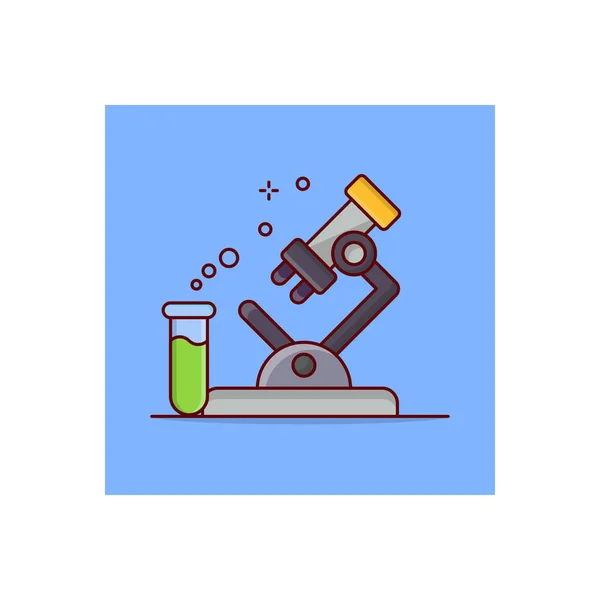 Microscope Test Tube Vector Illustration Transparent Background Premium Quality Symbols — ストックベクタ