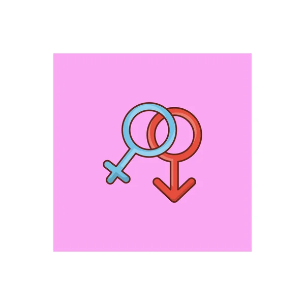 Gender Vector Illustration Transparent Background Premium Quality Symbols Vector Line — Vector de stock