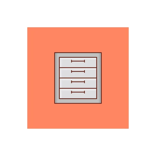 Schublade Vector Illustration Auf Einem Transparenten Hintergrund Premium Qualität Symbols — Stockvektor