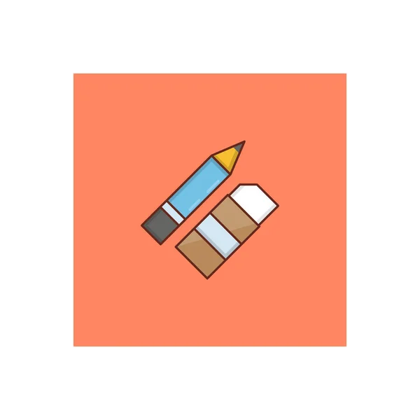 Pencil Rubber Vector Illustration Transparent Background Premium Quality Symbols Vector — стоковый вектор