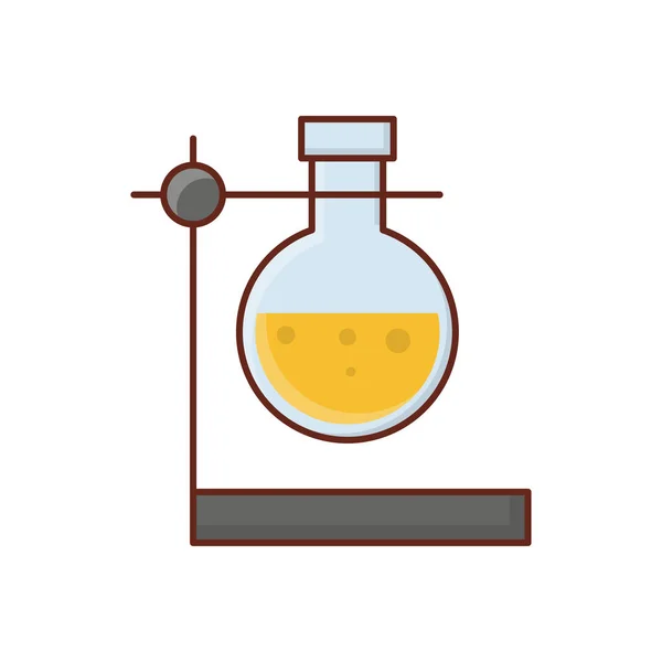 Illustration Vectorielle Laboratoire Sur Fond Transparent Icône Plate Ligne Symbos — Image vectorielle