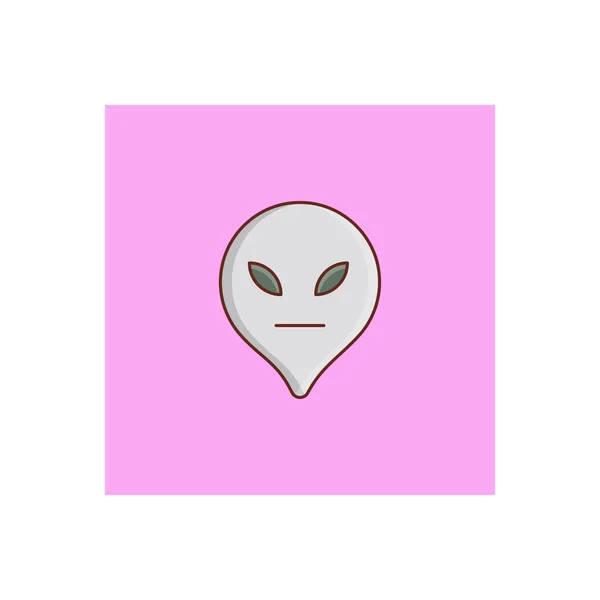 Alien Vektor Illustration Auf Einem Transparenten Hintergrund Premium Qualität Symbols — Stockvektor