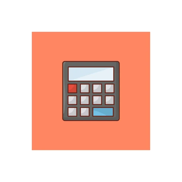 Illustrazione Vettoriale Calcolatrice Uno Sfondo Trasparente Simboli Qualità Premium Icona — Vettoriale Stock