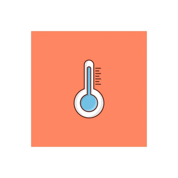 Şeffaf Bir Arkaplanda Termometre Vektör Çizimi Konsept Grafik Tasarım Için — Stok Vektör