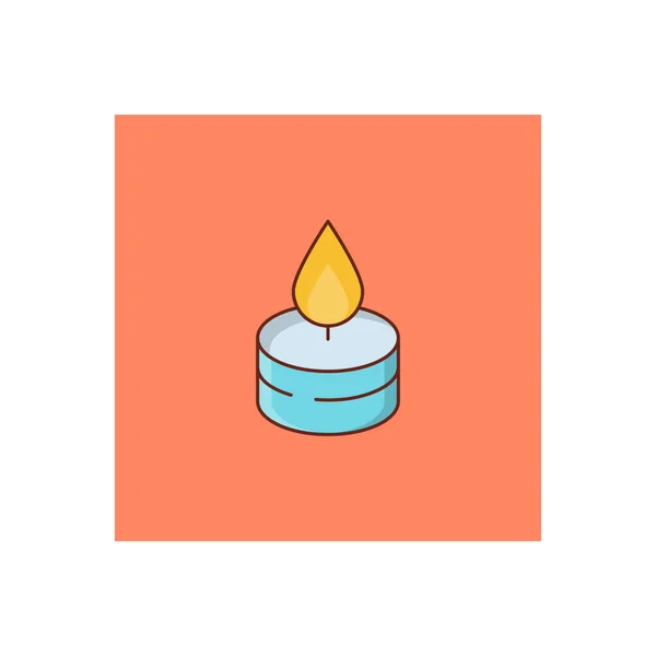 Kerze Vector Illustration Auf Einem Transparenten Hintergrund Premium Qualität Symbols — Stockvektor