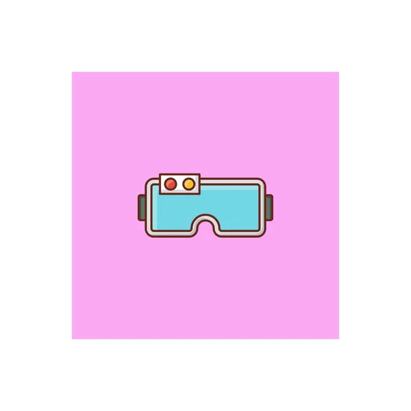 Goggles Vector Illustration Transparent Background Premium Quality Symbols Vector Line — Stock Vector