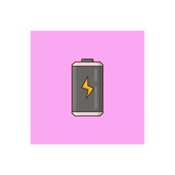 Battery Vector Illustration Transparent Background Premium Quality Symbols Vector Line — Wektor stockowy