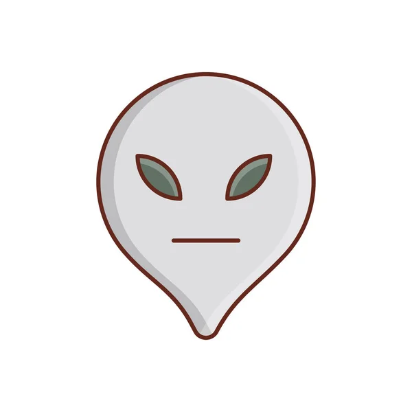 Alien Vektor Illustration Auf Einem Transparenten Hintergrund Premium Qualität Symbols — Stockvektor