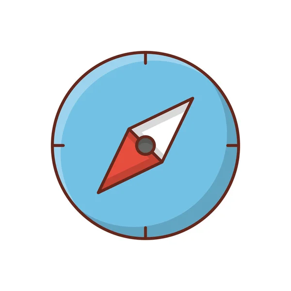 Compass Vector Illustration Transparent Background Premium Quality Symbols Vector Line — Stockový vektor