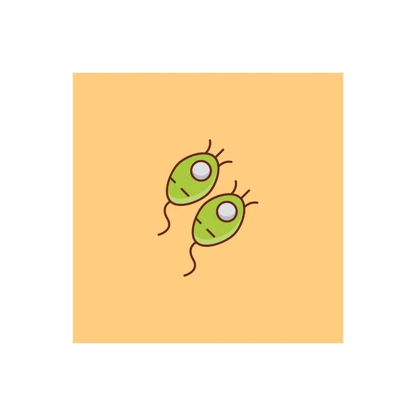 Şeffaf Bir Arkaplan Üzerinde Bakteri Vektör Çizimi Konsept Grafik Tasarım — Stok Vektör