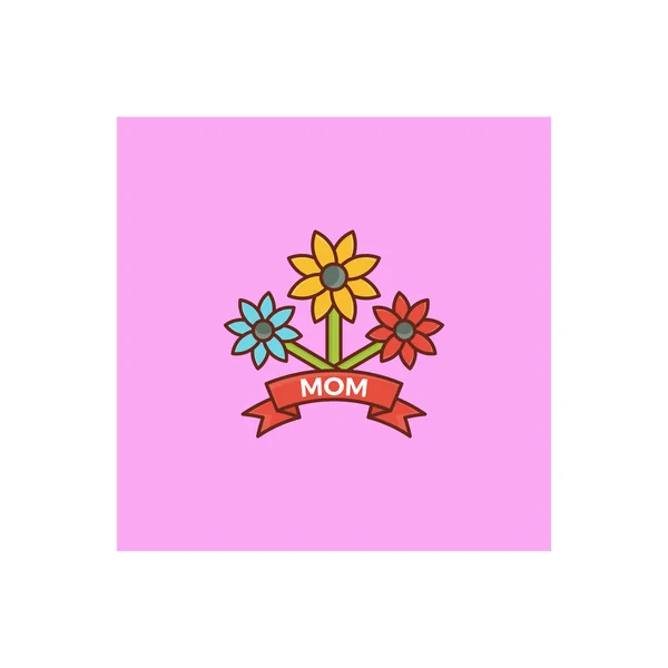 Flower Vector Illustration Transparent Background Premium Quality Symbols Vector Line — 스톡 벡터