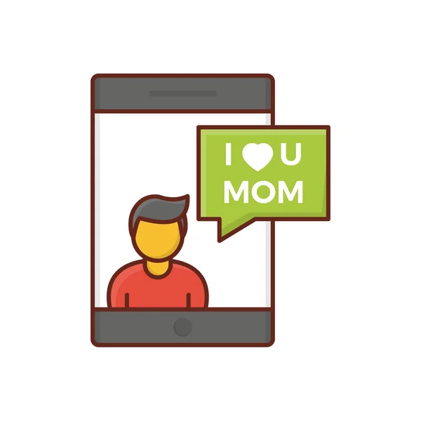 Wishing Mom Vector Illustration Transparent Background Premium Quality Symbols Vector — 스톡 벡터
