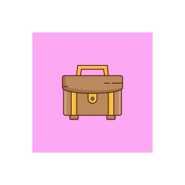 Şeffaf bir arkaplan üzerinde çanta vektör çizimi. Konsept ve grafik tasarım için birinci sınıf kalite semboller.. 