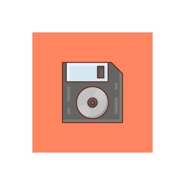 floppy vector illustration on a transparent background.Premium quality symbols.vector line flat icon for concept and graphic design. 
