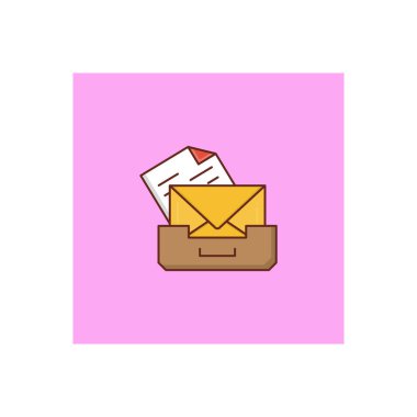 email vector illustration on a transparent background.Premium quality symbols.vector line flat icon for concept and graphic design. 