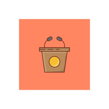 Şeffaf bir arkaplan üzerinde konuşma vektörü çizimi. Konsept ve grafik tasarım için birinci sınıf kalite semboller.. 