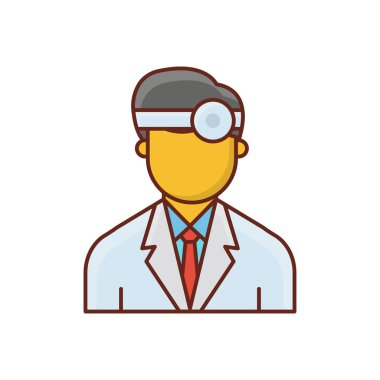 Şeffaf bir arkaplan üzerinde doktor vektör çizimi. Konsept ve grafik tasarım için birinci sınıf kalite semboller.. 