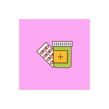 Şeffaf bir arkaplan üzerinde tıbbi vektör çizimi. Konsept ve grafik tasarım için birinci sınıf kalite semboller.. 