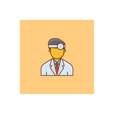 Şeffaf bir arkaplan üzerinde doktor vektör çizimi. Konsept ve grafik tasarım için birinci sınıf kalite semboller..