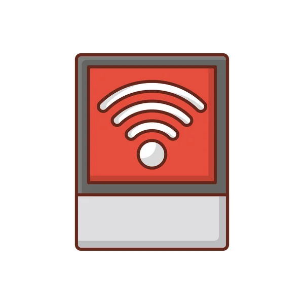 Wifi Vector Illustration Transparent Background Premium Quality Symbols Vector Line — Stockový vektor