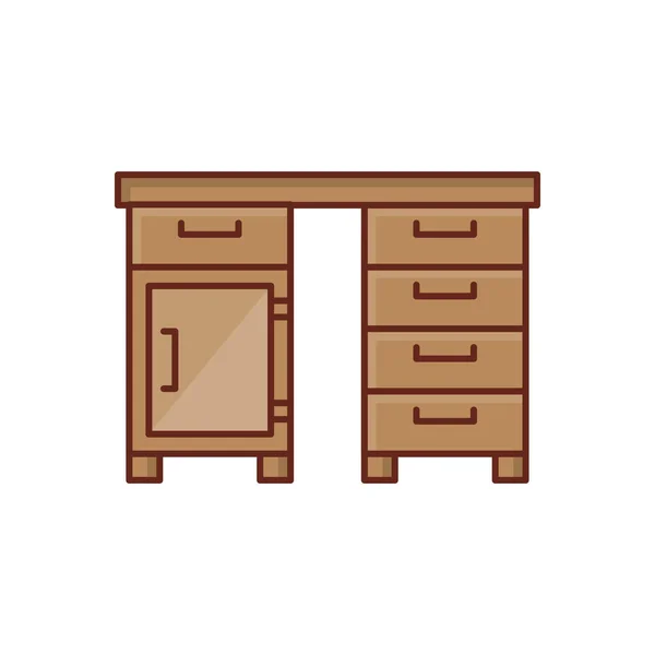 Cabinet Vector Illustration Transparent Background Premium Quality Symbols Vector Line — 스톡 벡터