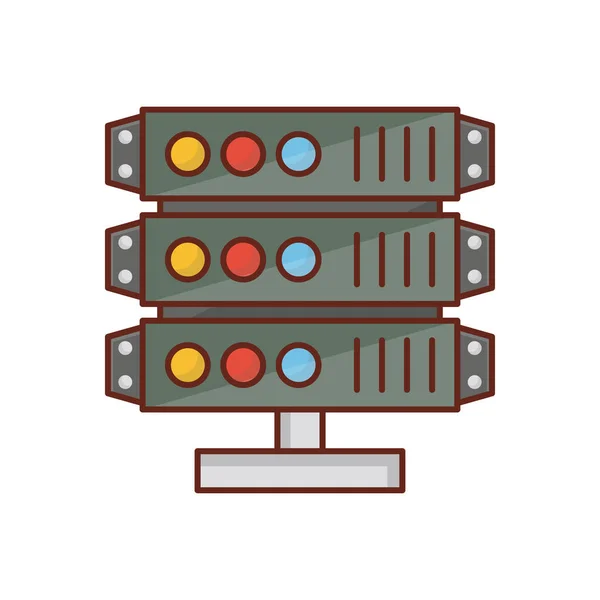 Síťové Vektorové Ilustrace Serveru Průhledném Pozadí Symboly Prémiové Kvality Ikona — Stockový vektor