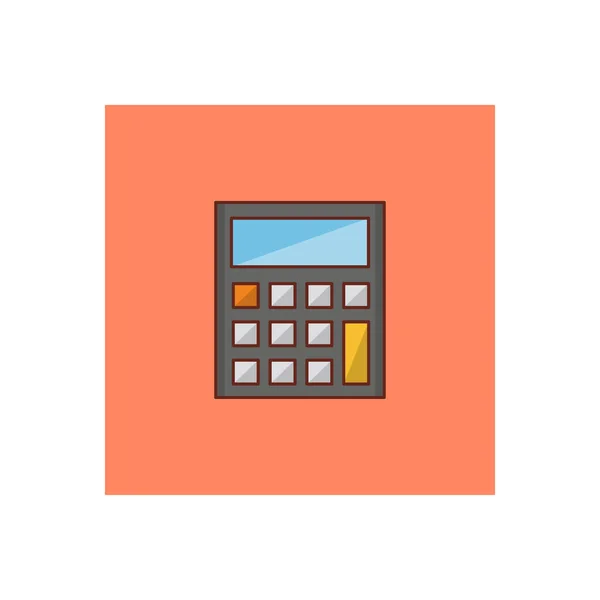 Ilustração Vetor Calculadora Fundo Transparente Ícone Liso Linha Syms Vector — Vetor de Stock