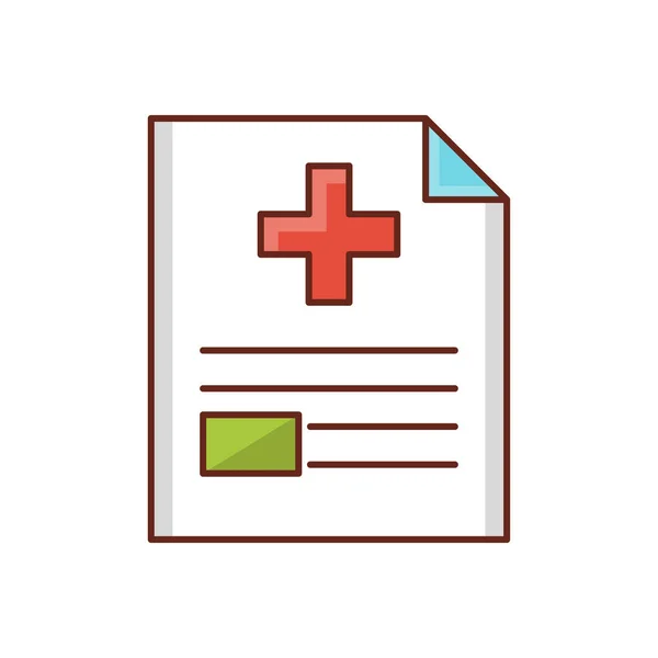 Medical File Vector Illustration Transparent Background Premium Quality Symbols Vector — Stockvektor