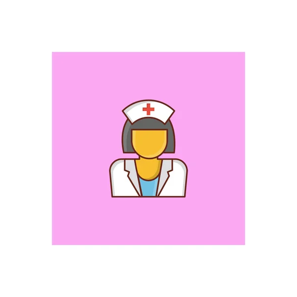 Nurse Vector Illustration Transparent Background Premium Quality Symbols Vector Line – stockvektor